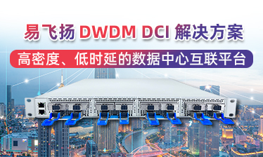 易飞扬 DWDM DCI 解决方案 —— 高密度、低时延的数据中心互联平台 —— 弹性扩展 · 超低成本 · 电信级可靠 ——