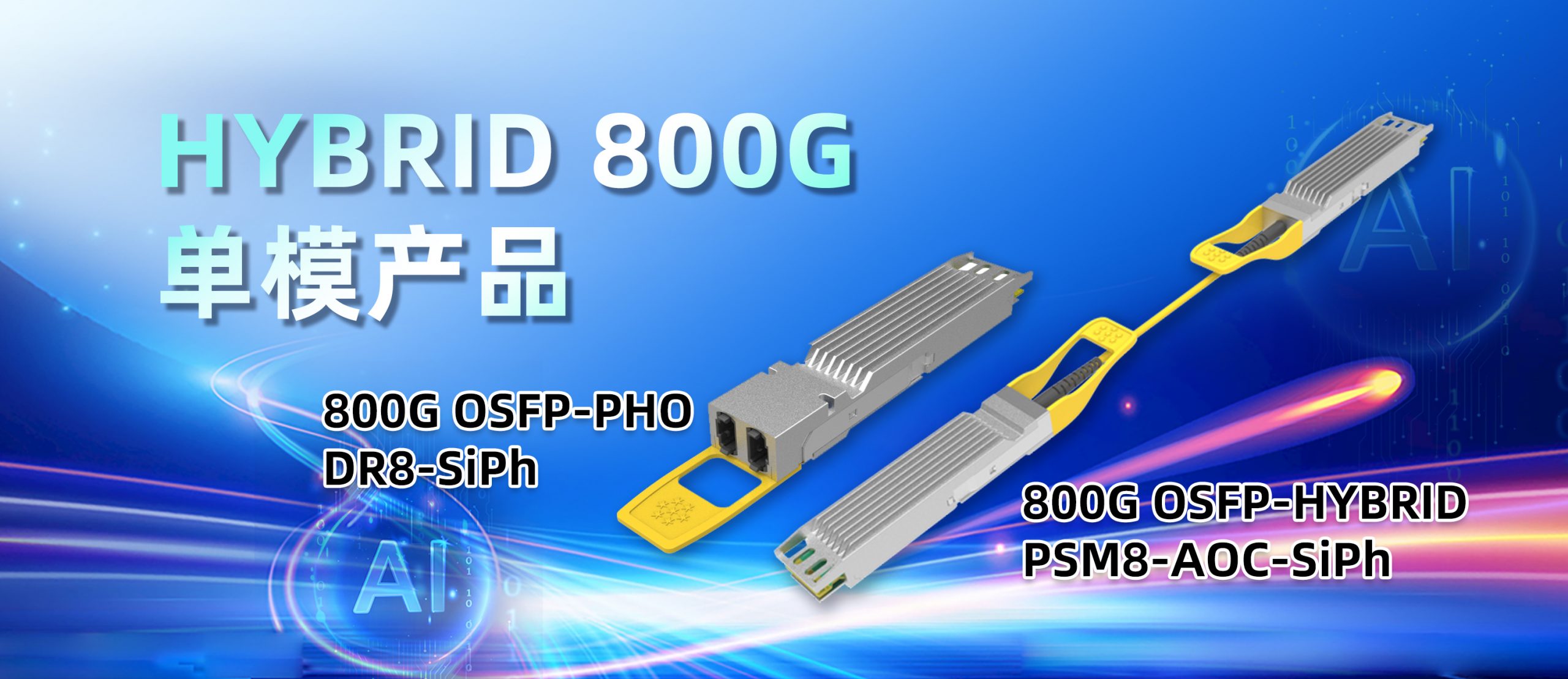 易飞扬推出800G HYBIRD绿色光互连产品，AI&DC互连迎品类创新插图3